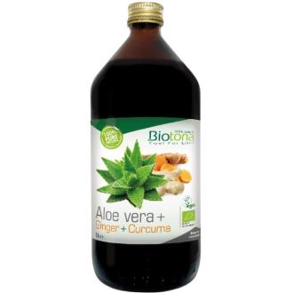 SUMO DE ALOE + GENGIBRE + CURCUMA 1L. BIO