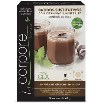 BATIDOS SUSTITUTIVOS con CLA sabor chocolate 5sbrs