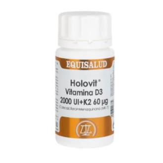 HOLOVIT VIT. D3 2000UI+K2 60mcg+menaquinona 50cap.