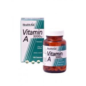 VIT A 5000ui com VIT D 400ui 100cap. HEALTH AID