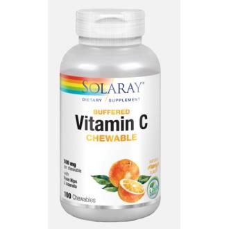 VITAMINA C-500 sabor naranja 100comp.mast.