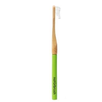 CEPILLO DENTAL BAMBU verde 2piezas.