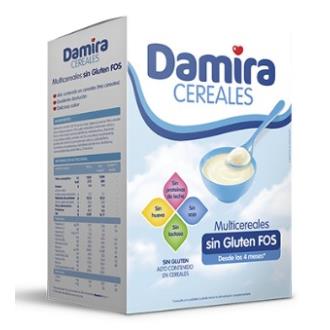 DAMIRA MULTICEREALES SIN GLUTEN papilla 600gr.